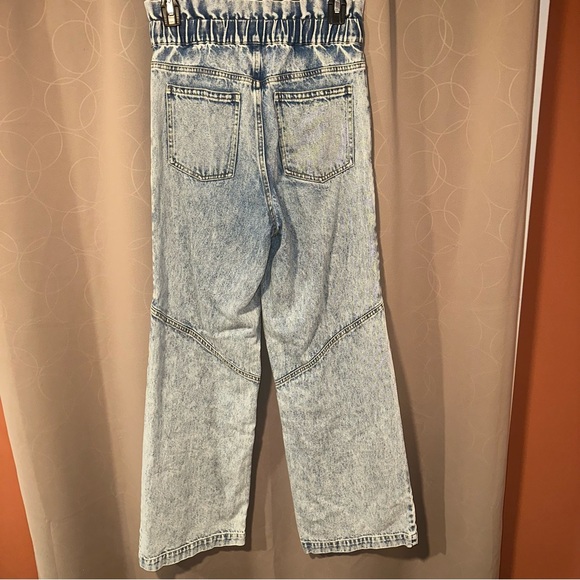 Sea New York Womens Dax Acid Wash Paperbag Denim Jeans NWOT Size 0 MSRP $325 - Picture 5 of 5